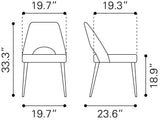 Leith Black Dining Chair (Set of 2) by Zuomod at Eve Furniture