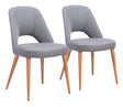 Leith Gray Dining Chair (Set of 2) by Zuomod at Eve Furniture