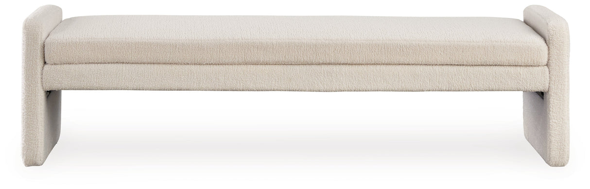 Lembertson Ecru Accent Bench