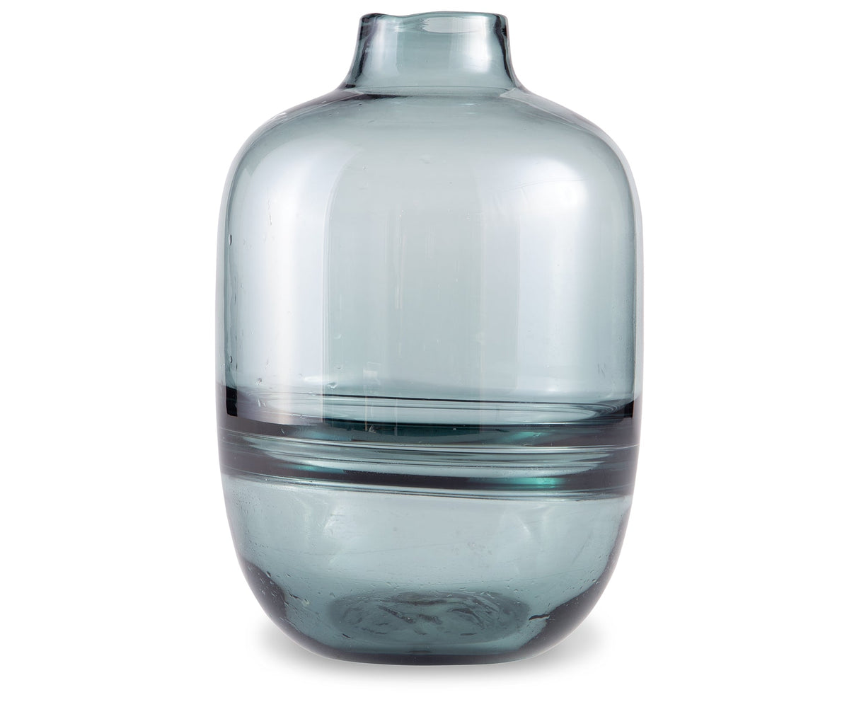 Lemmitt Teal Vase by Ashley at Eve Furniture
