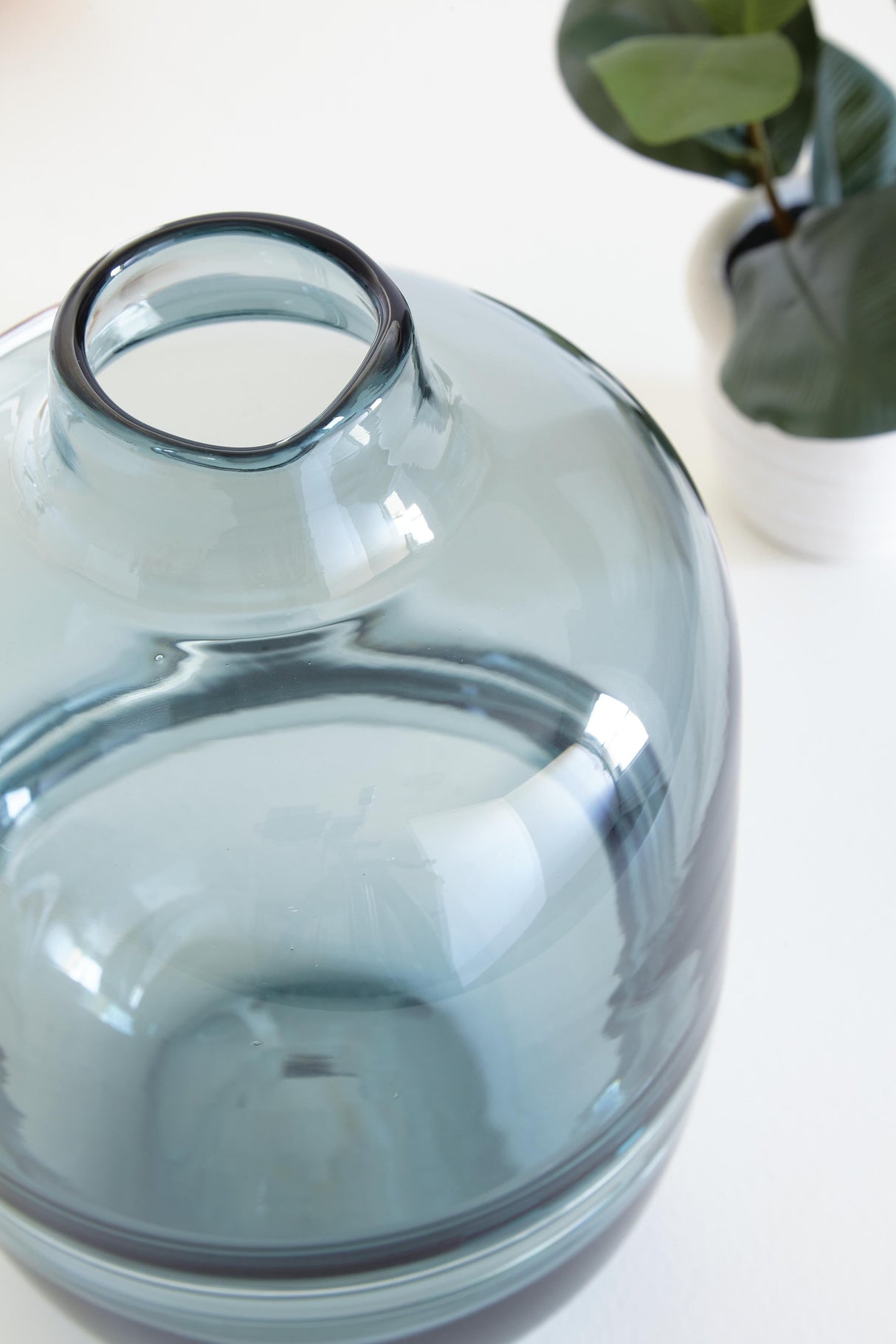 Lemmitt Teal Vase by Ashley at Eve Furniture