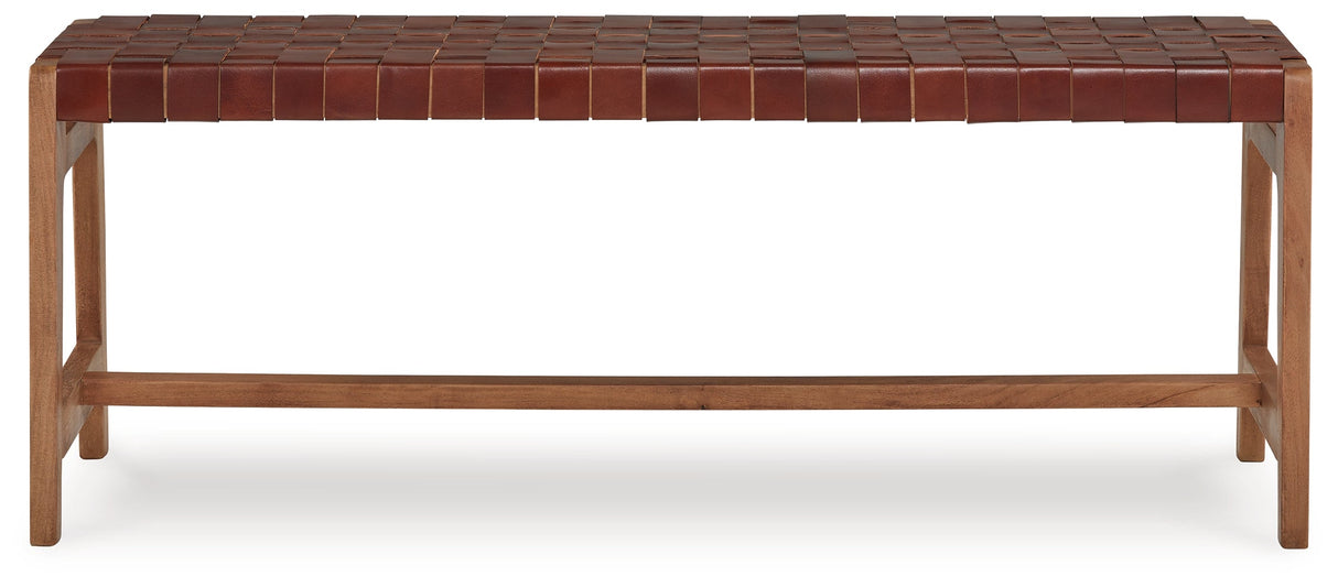 Lemmund Natural/Brown Accent Bench