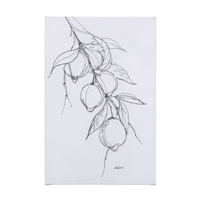 Lemon Branch I by Mercana Studio a Hand Embellished Textured Canvas by Mercana at Eve Furniture