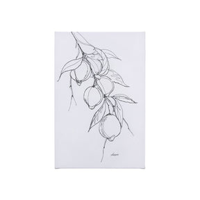 Lemon Branch I by Mercana Studio a Hand Embellished Textured Canvas by Mercana at Eve Furniture