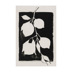 Lemon Branch Silhouetee by Mercana Studio a Hand Embellished Textured Canvas by Mercana at Eve Furniture