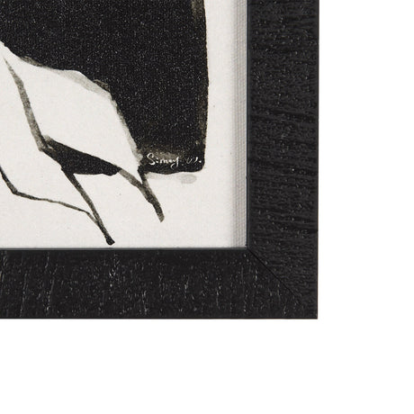 Lemon Branch Silhouette by Mercana Studio a Hand Embellished Textured Framed Art Print by Mercana at Eve Furniture