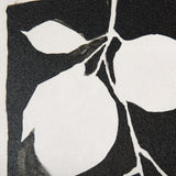 Lemon Branch Silhouette by Mercana Studio a Hand Embellished Textured Framed Art Print by Mercana at Eve Furniture