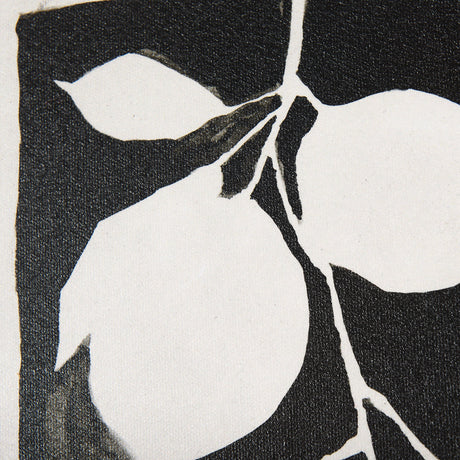 Lemon Branch Silhouette by Mercana Studio a Hand Embellished Textured Framed Art Print by Mercana at Eve Furniture