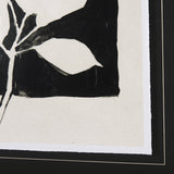 Lemon Branch Silhouette by Mercana Studio Hand Embellished Framed Art Print Matted under Glass by Mercana at Eve Furniture