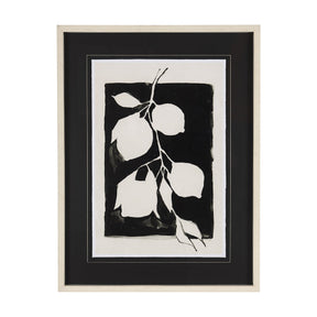 Lemon Branch Silhouette by Mercana Studio Hand Embellished Framed Art Print Matted under Glass by Mercana at Eve Furniture