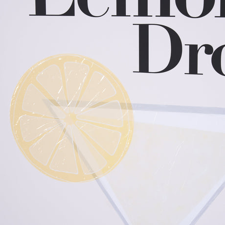 Lemon Drop by Mercana Studio a Hand Embellished Textured Framed Art Print Matted under Glass by Mercana at Eve Furniture