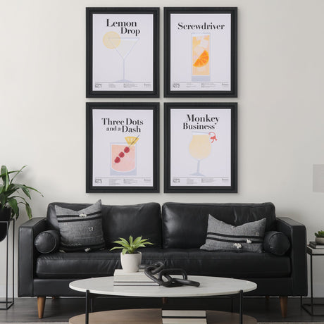 Lemon Drop by Mercana Studio a Hand Embellished Textured Framed Art Print Matted under Glass by Mercana at Eve Furniture