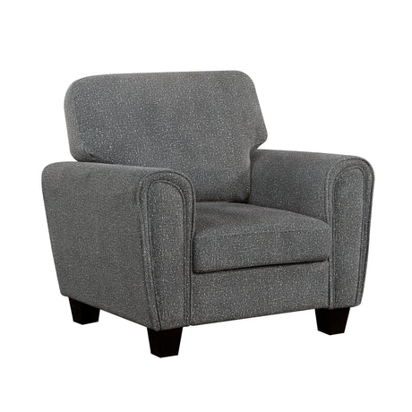 Lemond Dark Gray Gray Chair by Homelegance at Eve Furniture