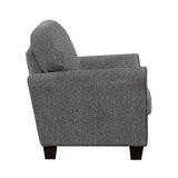Lemond Dark Gray Gray Chair by Homelegance at Eve Furniture