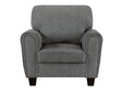 Lemond Dark Gray Gray Chair by Homelegance at Eve Furniture