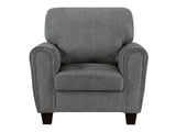 Lemond Dark Gray Gray Chair by Homelegance at Eve Furniture