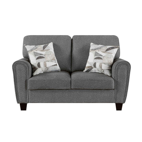 Lemond Dark Gray Living Room Set by Homelegance at Eve Furniture