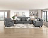 Lemond Dark Gray Living Room Set by Homelegance at Eve Furniture
