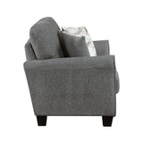 Lemond Dark Gray Loveseat by Homelegance at Eve Furniture