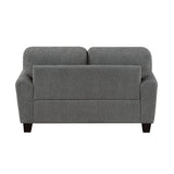 Lemond Dark Gray Loveseat by Homelegance at Eve Furniture