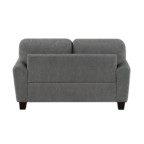 Lemond Dark Gray Loveseat by Homelegance at Eve Furniture