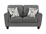 Lemond Dark Gray Loveseat by Homelegance at Eve Furniture