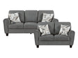 Lemond Dark Gray Sofa and Loveseat by Homelegance at Eve Furniture