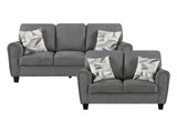 Lemond Dark Gray Sofa and Loveseat by Homelegance at Eve Furniture