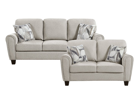 Lemond Gray Sofa and Loveseat by Homelegance at Eve Furniture