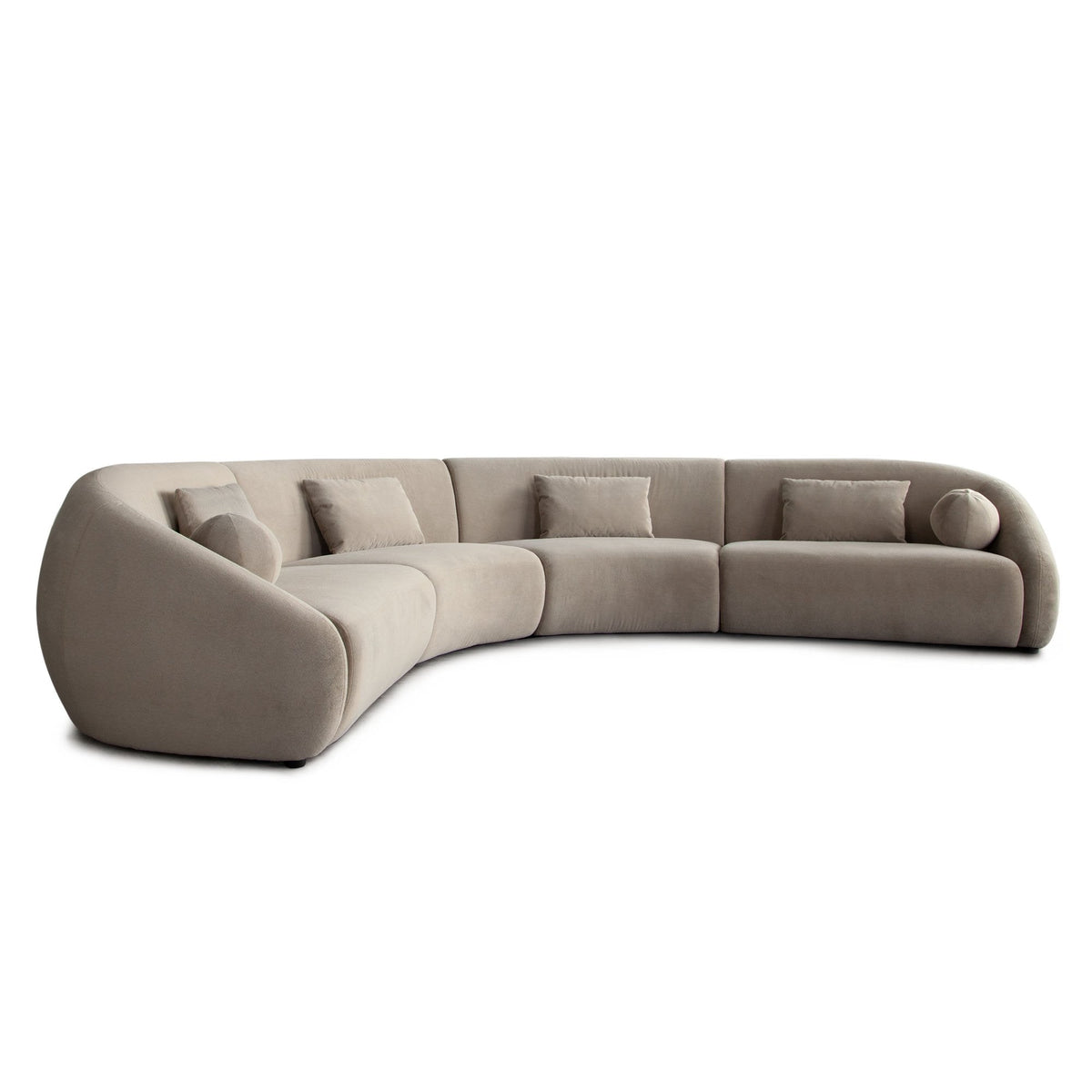 Lena Fawn Alpaca 4-Pc Sectional by Diamond Sofa at Eve Furniture