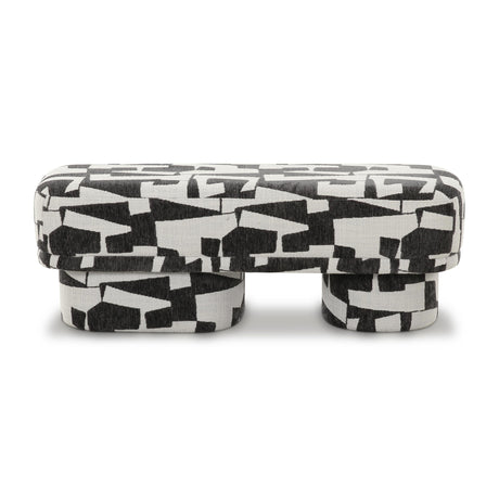 Lena Jacquard Bench by TOV Furniture at Eve Furniture
