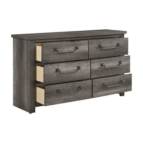 Lenior Gray Dresser by Homelegance at Eve Furniture