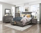 Lenior Gray Nightstand by Homelegance at Eve Furniture