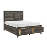 Lenior Gray Storage Platform Bedroom Set by Homelegance at Eve Furniture