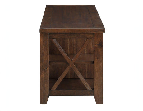 Lenka Brown 64-inch TV Stand by Steve Silver at Eve Furniture