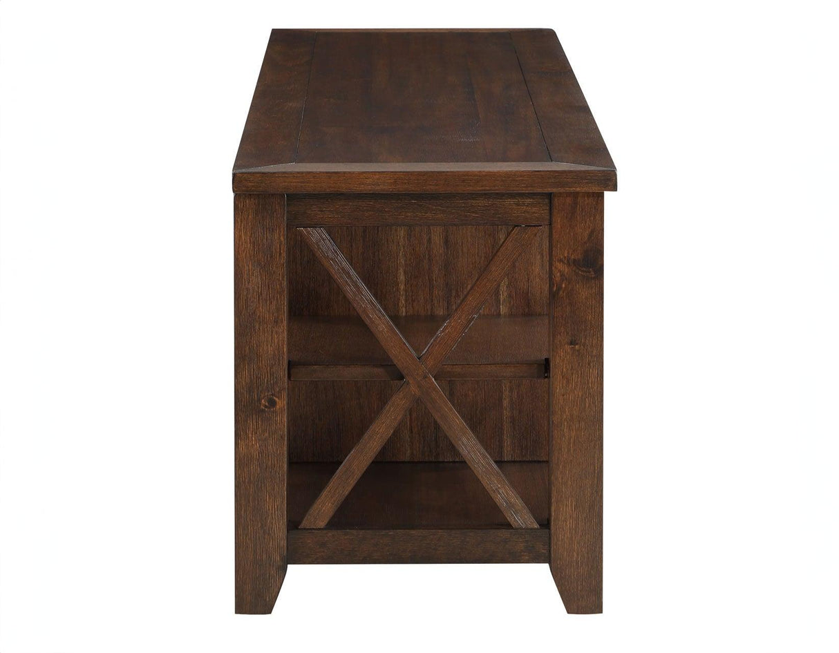 Lenka Brown 64-inch TV Stand by Steve Silver at Eve Furniture