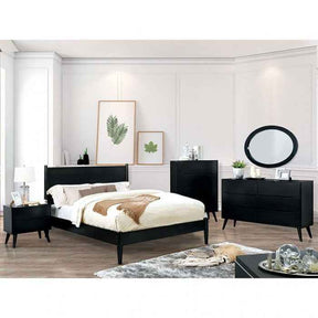 Lennart Black 4-Piece Twin Bedroom Set by Furniture of America at Eve Furniture
