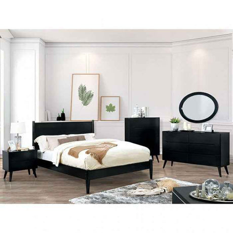 Lennart Black 4-Piece Twin Bedroom Set by Furniture of America at Eve Furniture