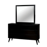 Lennart Black Rectangular Mirror by Furniture of America at Eve Furniture