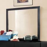 Lennart Black Rectangular Mirror by Furniture of America at Eve Furniture