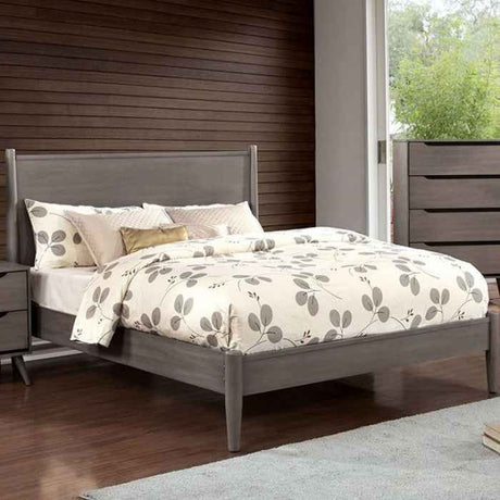 Lennart Gray 5-Piece Queen Bedroom Set by Furniture of America at Eve Furniture