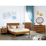 Lennart Oak 4-Piece Twin Bedroom Set by Furniture of America at Eve Furniture