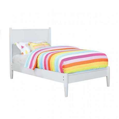 Lennart White 4-Piece Twin Bedroom Set by Furniture of America at Eve Furniture
