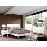 Lennart White 4-Piece Twin Bedroom Set by Furniture of America at Eve Furniture