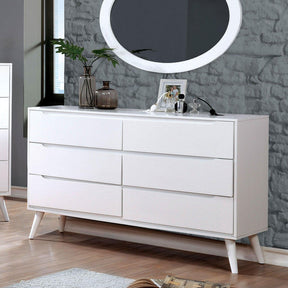Lennart White Dresser by Furniture of America at Eve Furniture