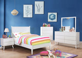 Lennart White Twin Bed by Furniture of America at Eve Furniture
