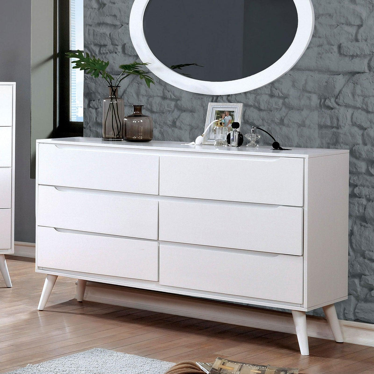 Lennart White Dresser by Furniture of America at Eve Furniture