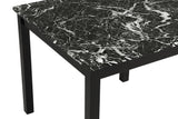 Lennon Black Velvet 5-Piece Counter Height Dining Set by Crown Mark at Eve Furniture