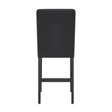 Lennon Black/Concrete 5-Piece Counter Height Set by Crown Mark at Eve Furniture