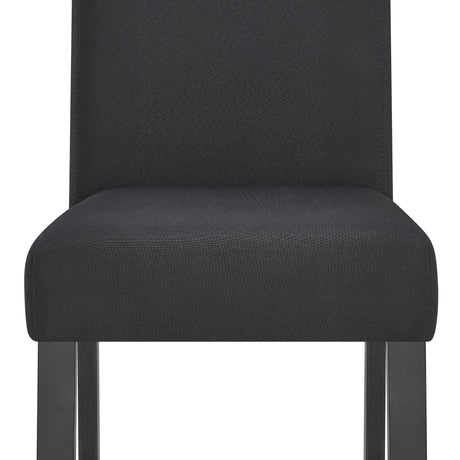 Lennon Black/Concrete 5-Piece Counter Height Set by Crown Mark at Eve Furniture
